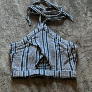 Roxy halter crop top